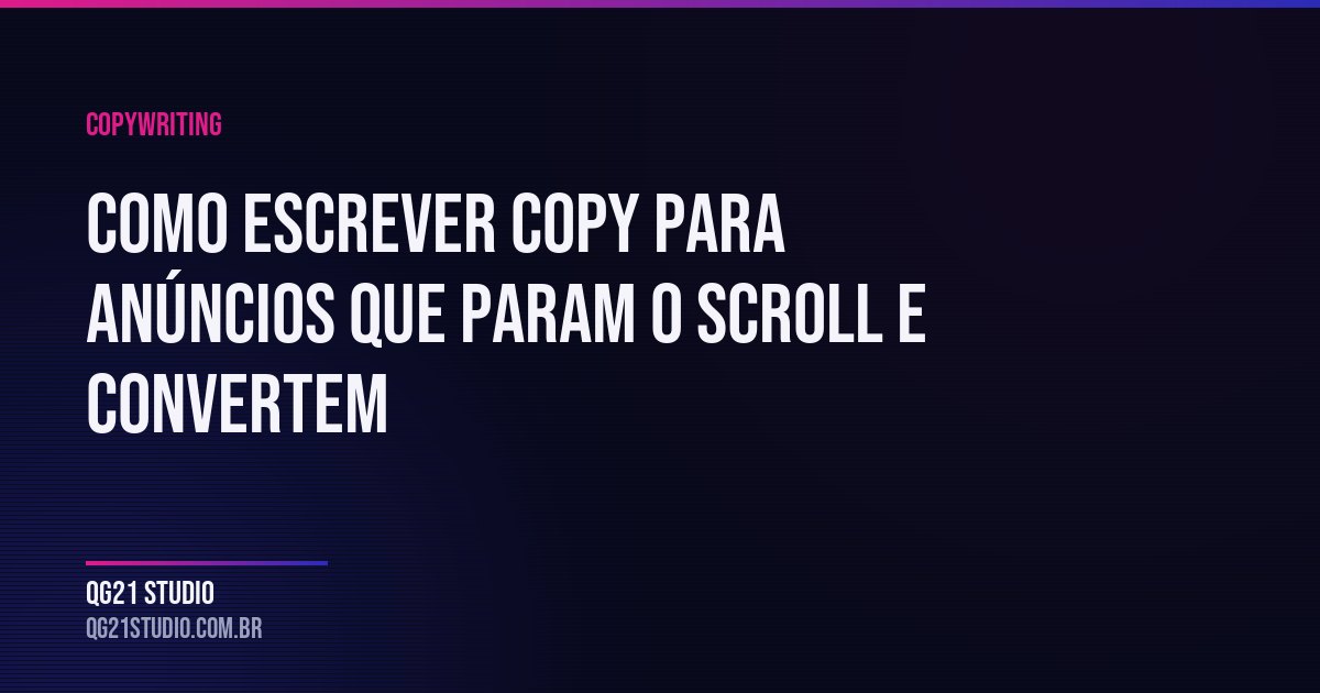 Copywriting para anúncios digitais que convertem