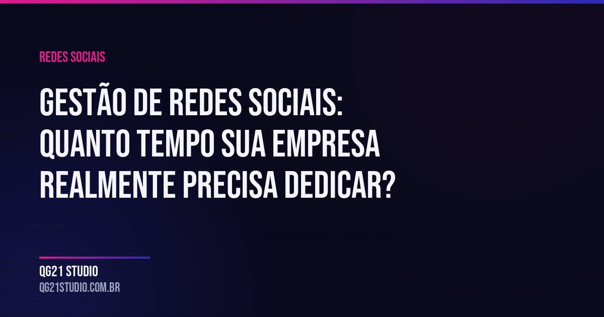 A verdade sobre o tempo necessário para gerenciar redes sociais profissionalment