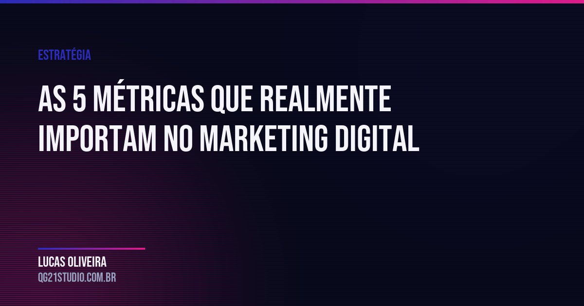 Métricas de marketing digital que importam