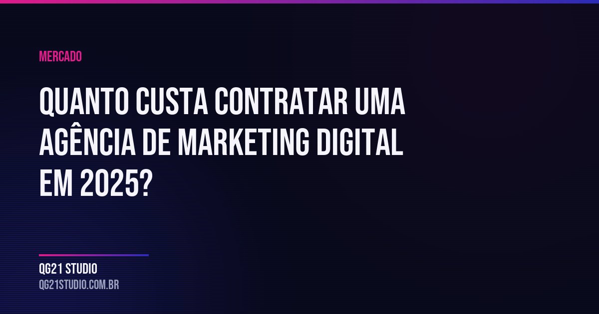 Quanto custa agência de marketing digital